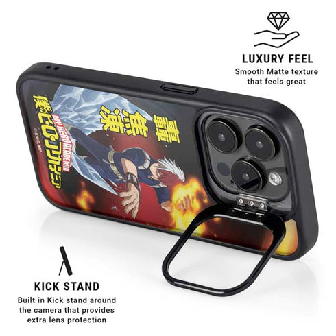 My Hero Academia Shoto Todoroki Season 4 iPhone 14 Pro Kickstand Case